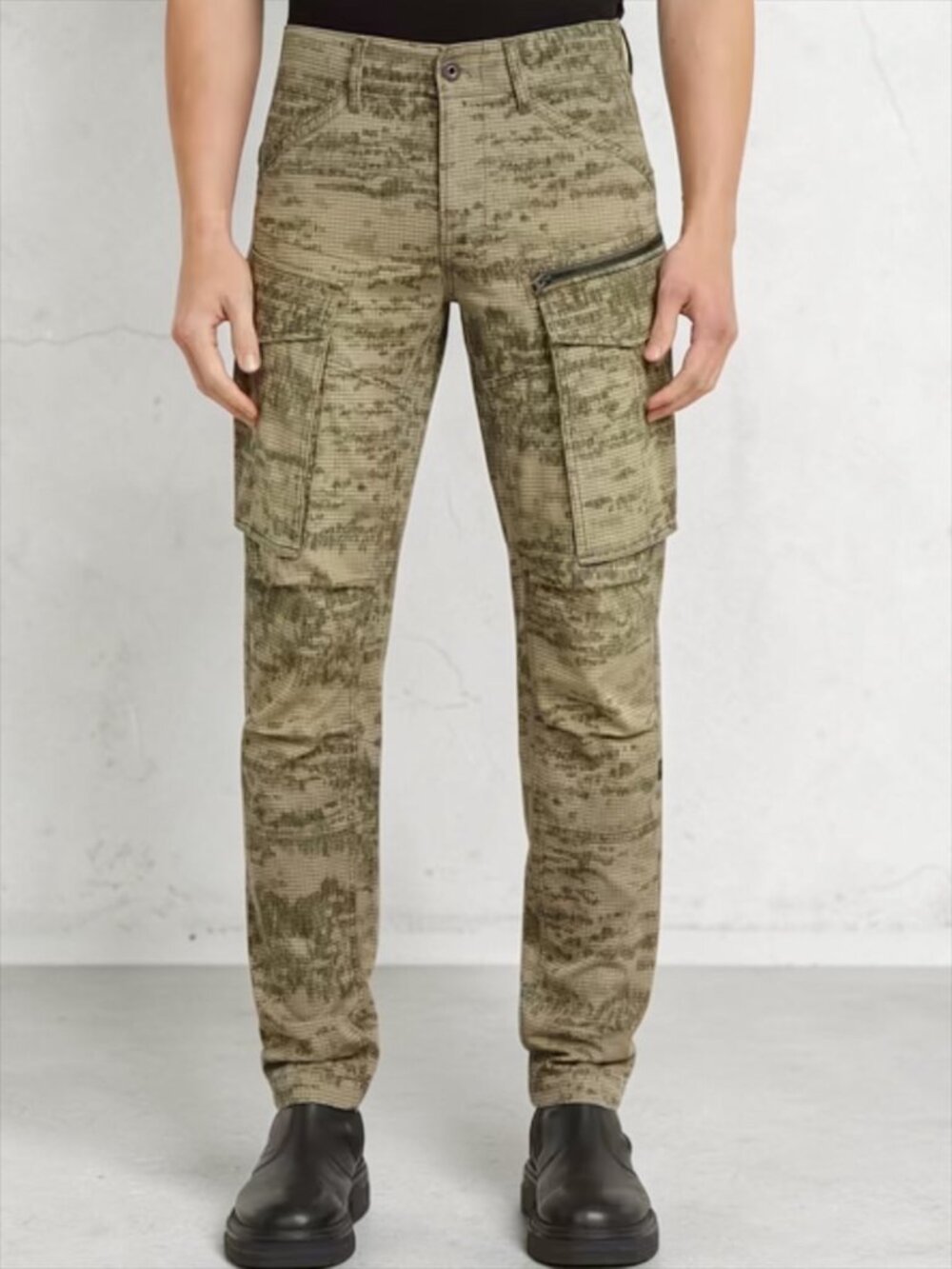 G Star Raw Rovic Zip 3D Regular Tapered Cargo Pant 29X30 Camo Utility